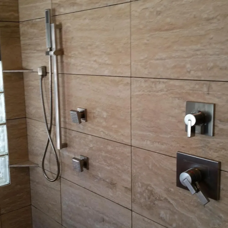 Shower fixture installation for Water Heater Installation in Gretna